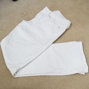 GAP White Long & Lean Pants